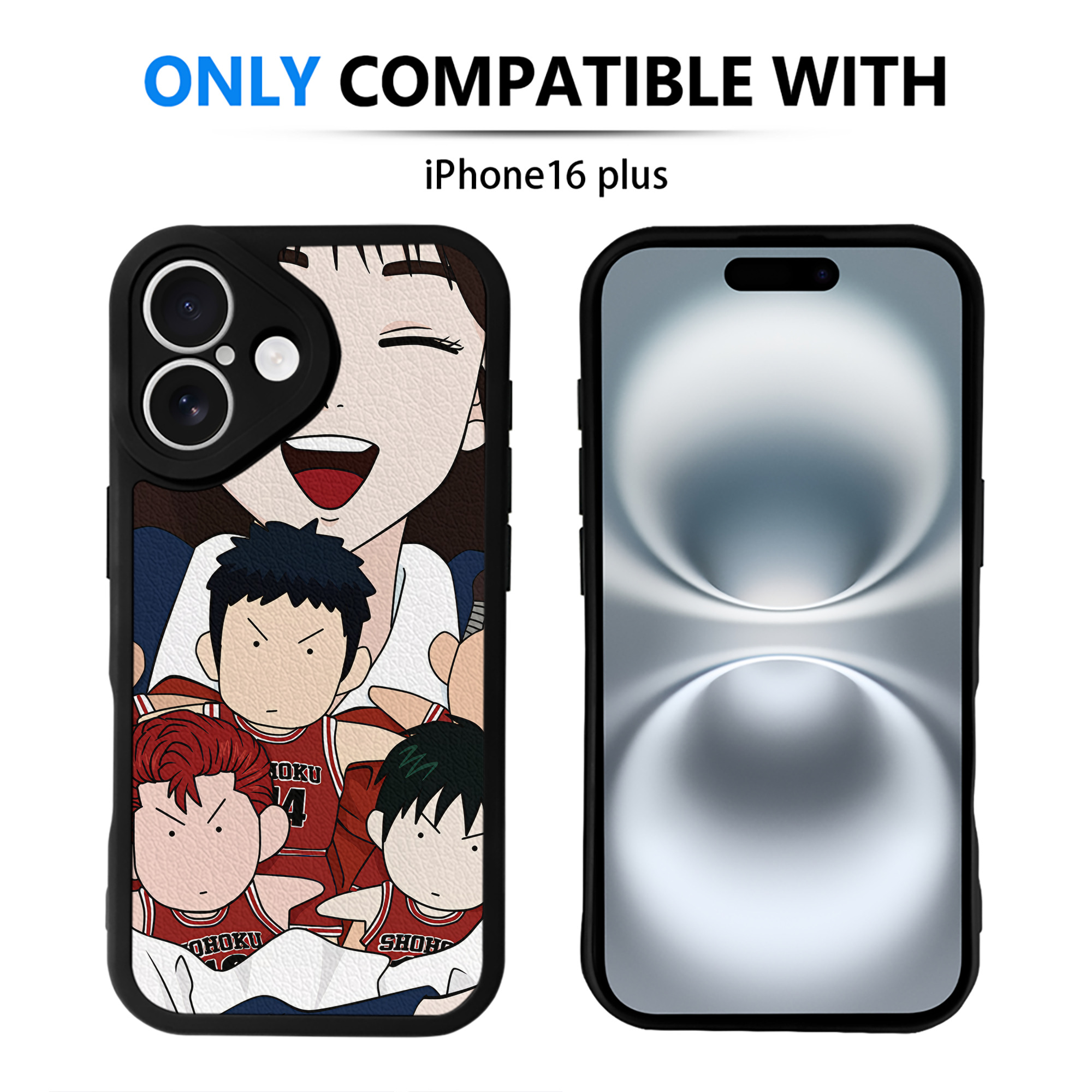 （画像用） SLAM DUNK／スラムダンク 【iPhone 16シリーズ対応】シリコンスマホケース（レザー調） 材質：シリコン